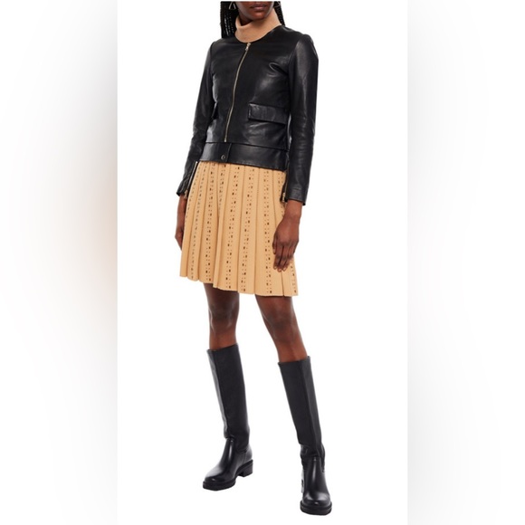 Nwt Sandro leather jacket size 2/medium - Picture 2 of 10